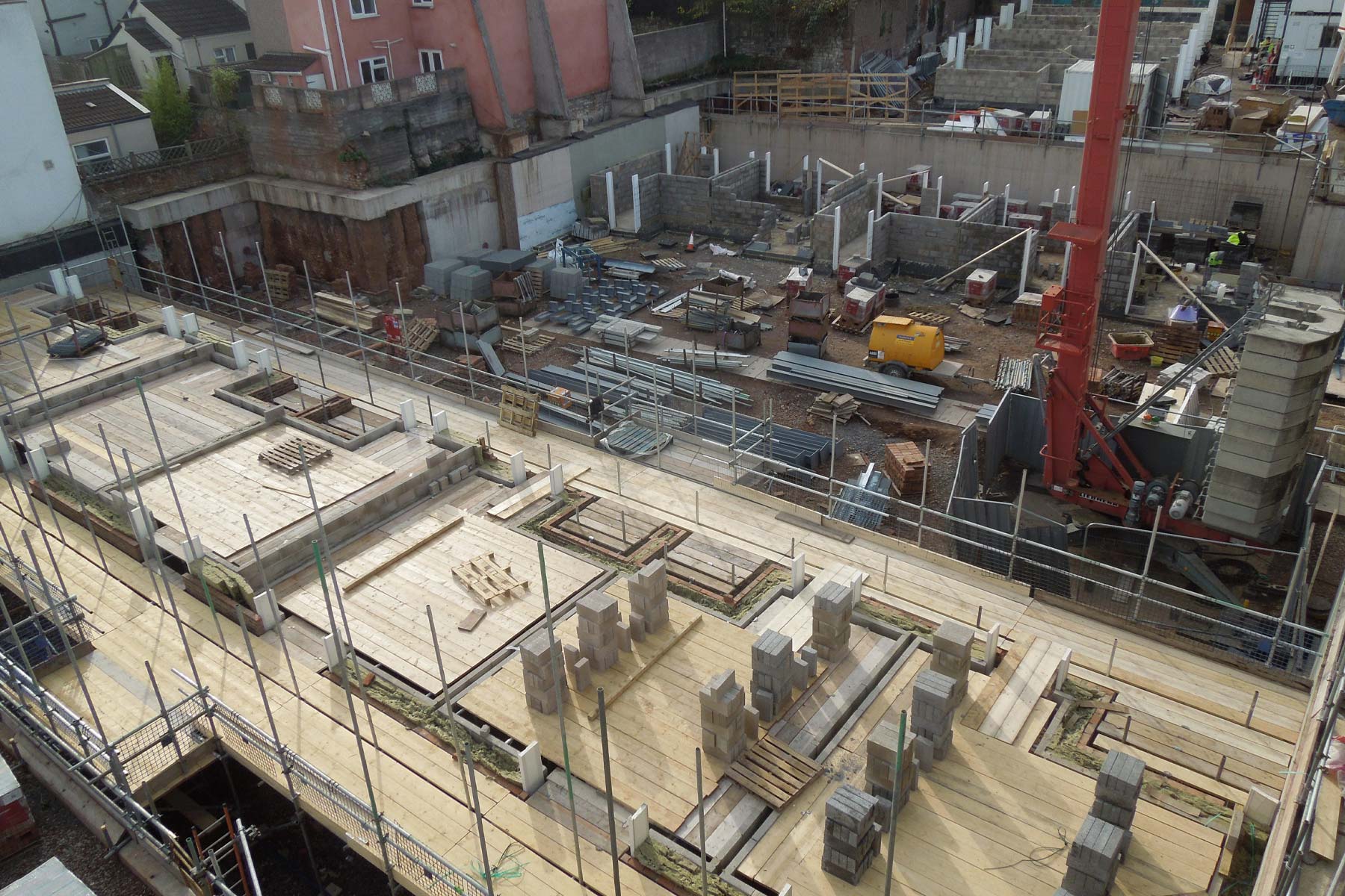 Picture House Court Passivhaus - Construction site